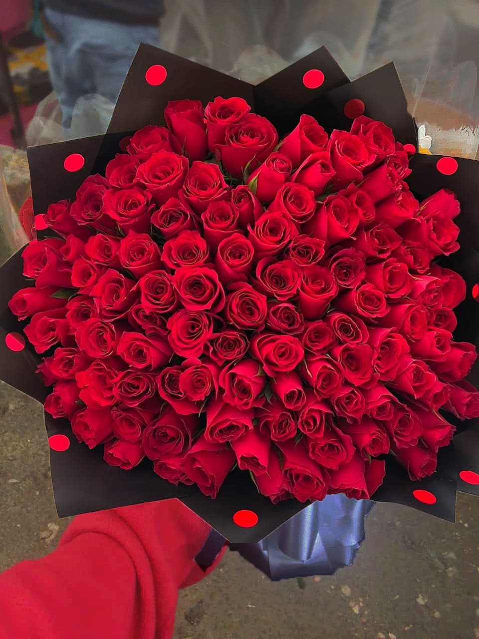 pure red flower bouquet