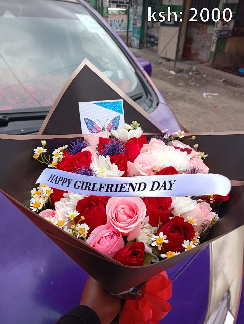 "Beautiful Budget Bouquet in Nairobi & Kitengela – Mixed Fresh Flowers at Just KSh 2000"