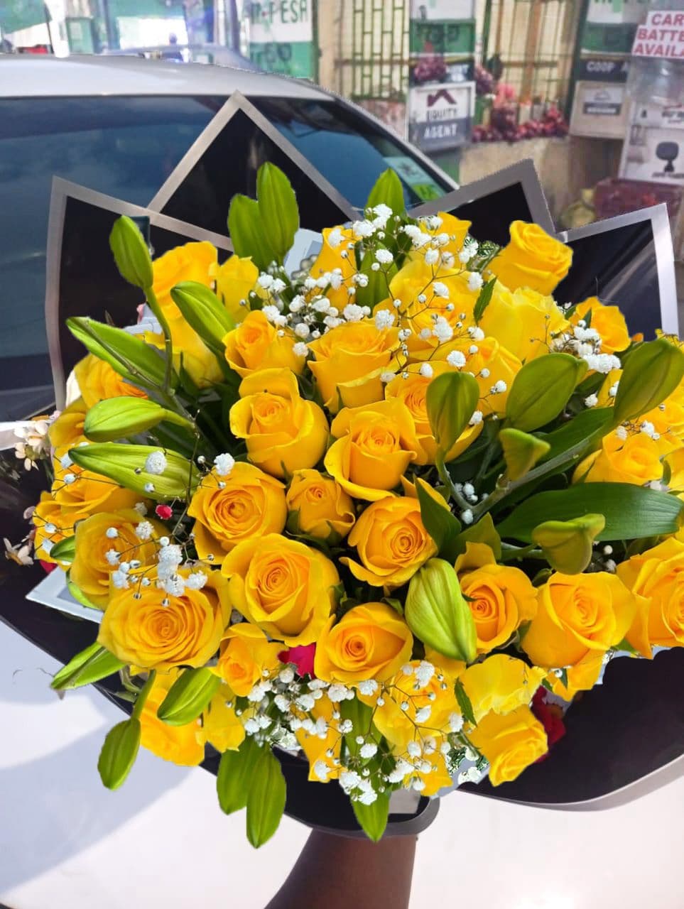 "Bright Yellow Airport Arrival Flowers in Nairobi & Kitengela – Happy Paradise Florist"